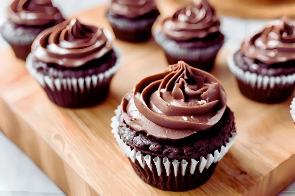 Frosted Cupcakes with 7 Minute Frosting