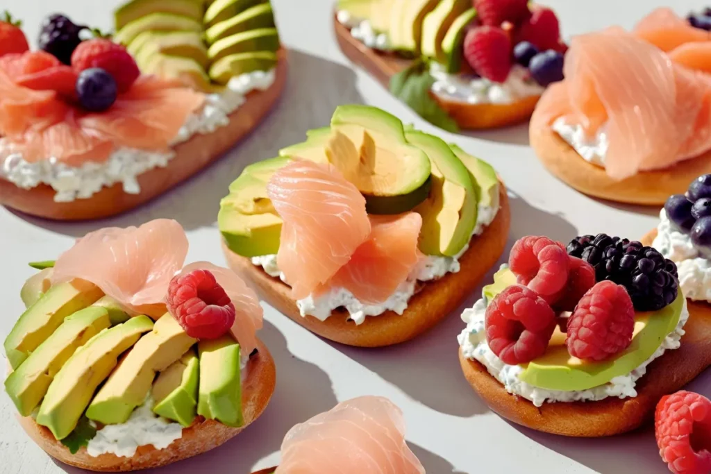 Toppings for Cottage Cheese Bagels