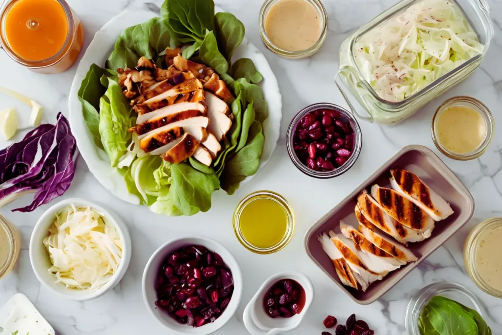 Asian Chicken Cranberry Salad ingredients