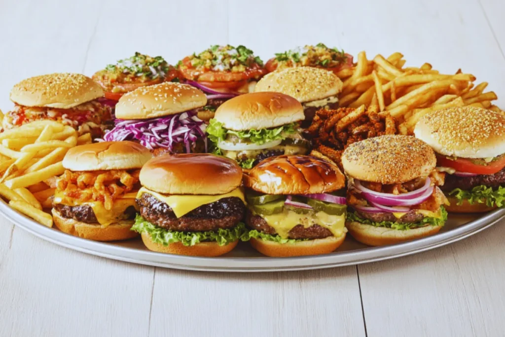 Global burger and fries variations