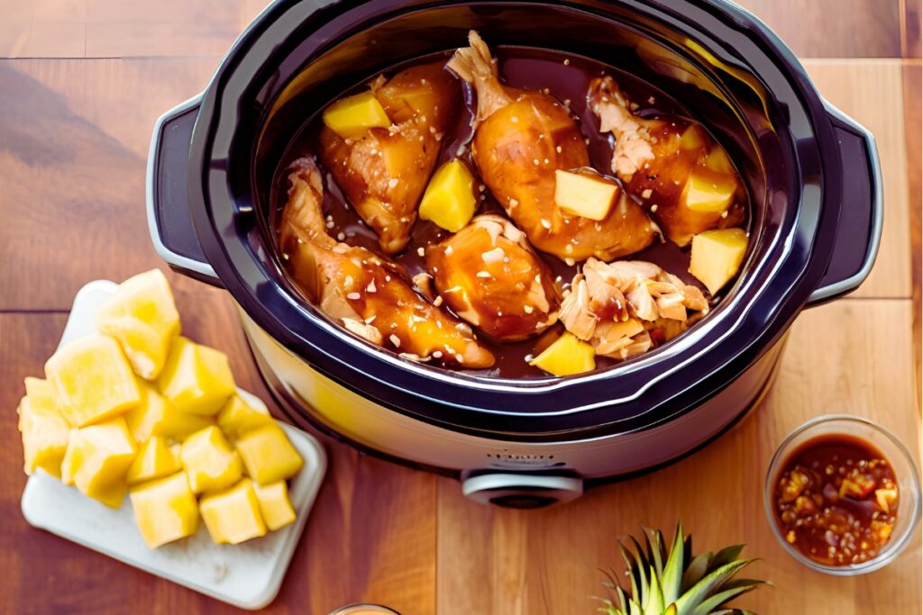 Hawaiian Chicken in a Slow Cooker