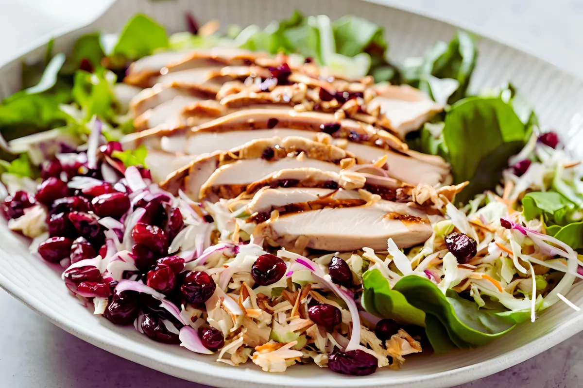 Asian Chicken Cranberry Salad bowl