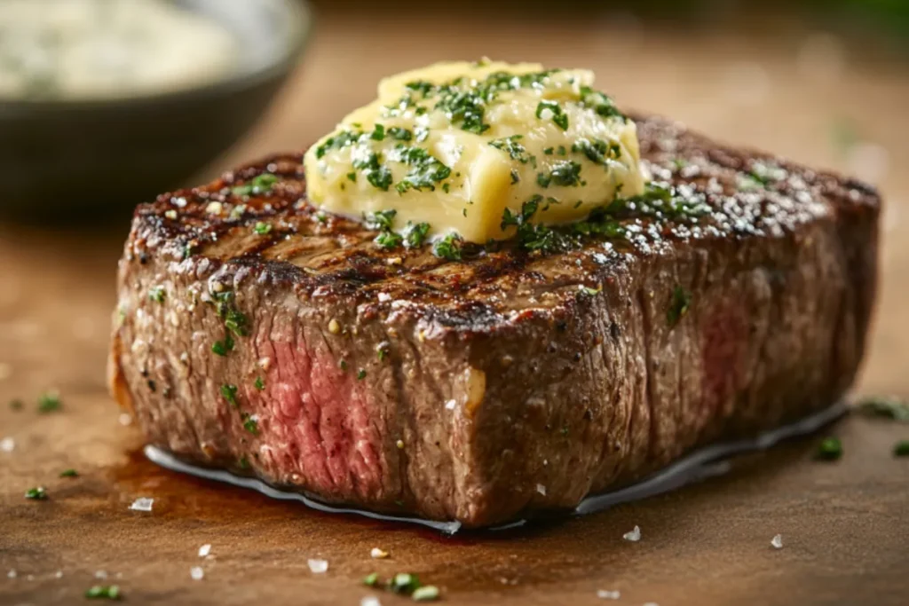 Basting Ribeye Steak with Garlic Butter