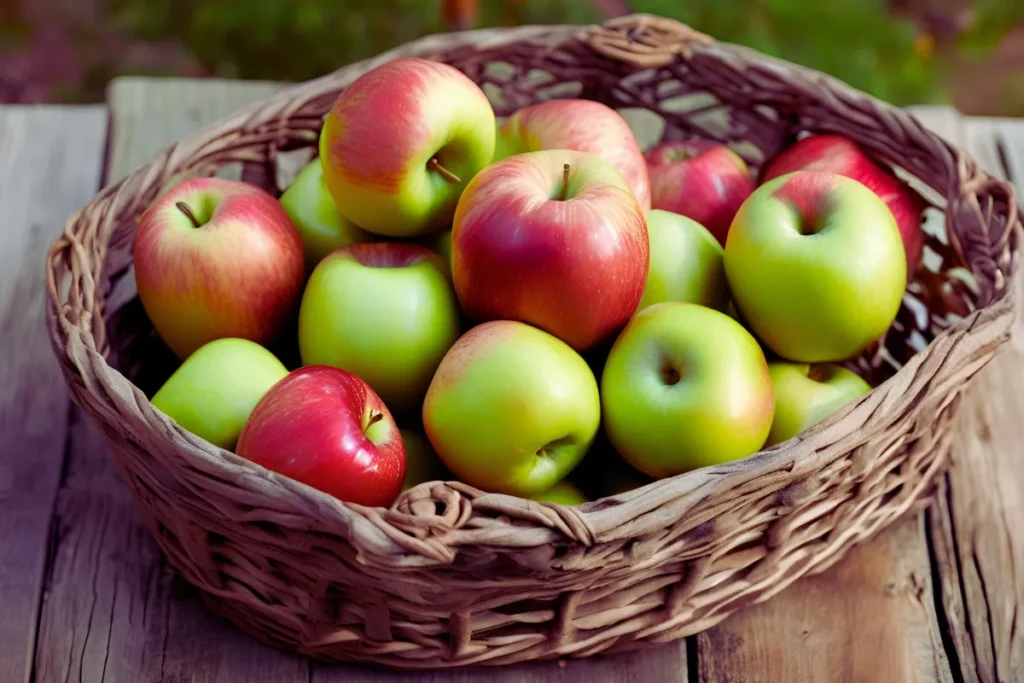 Fresh apples for baked apple fritters