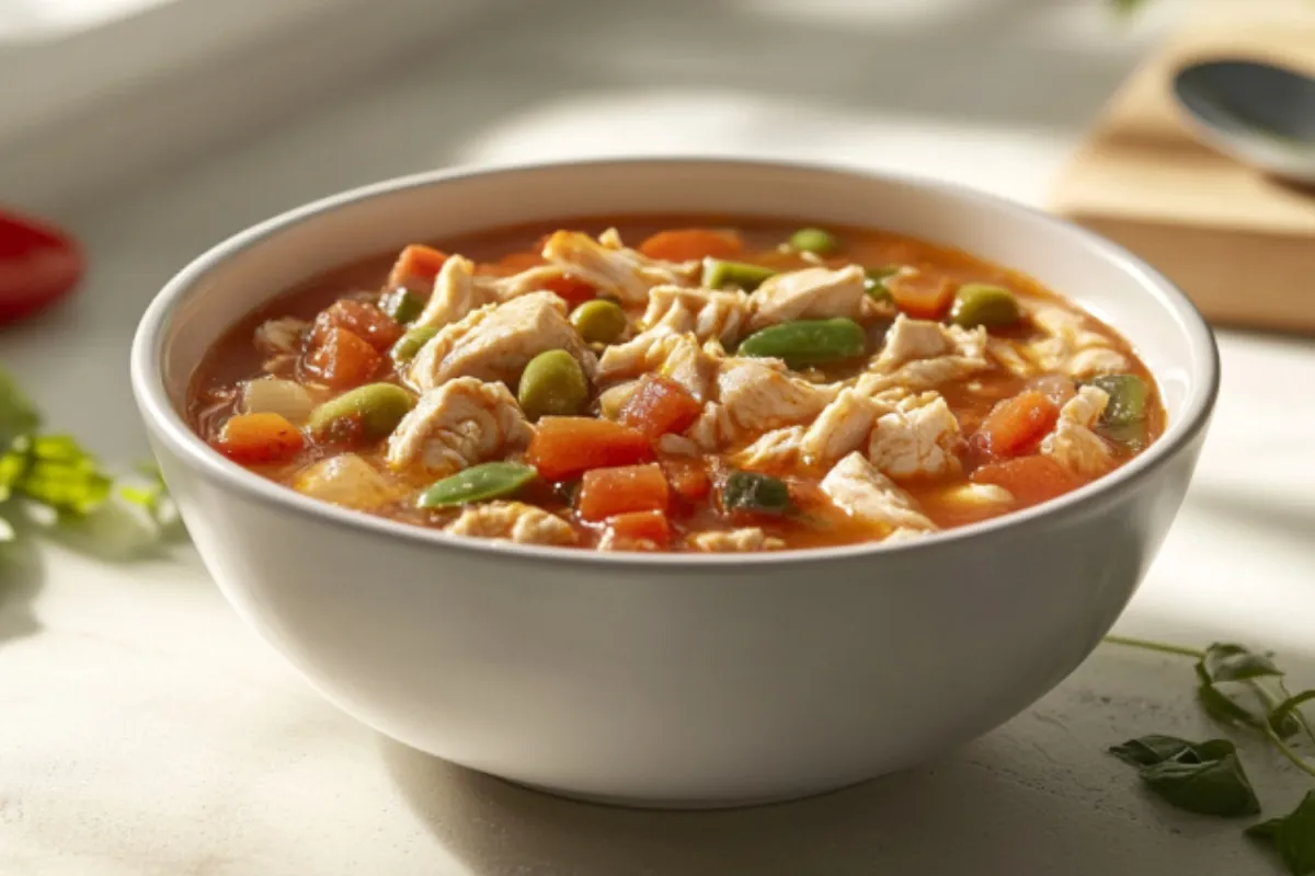 Canned chicken in soups and stews