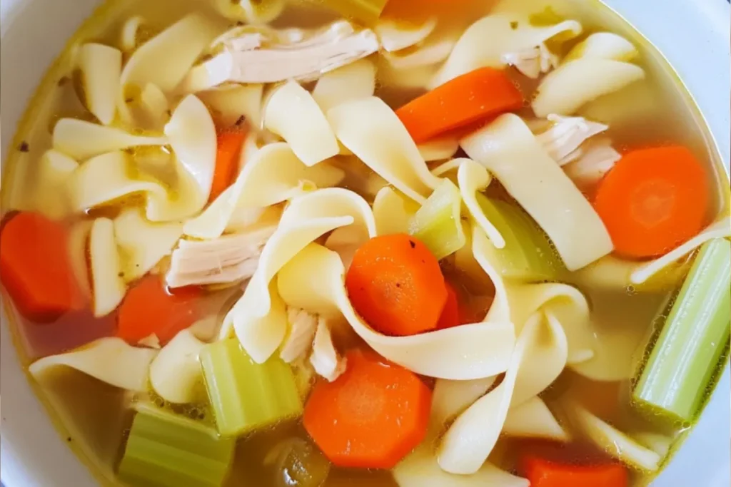 Crockpot soup with vegetables and herbs