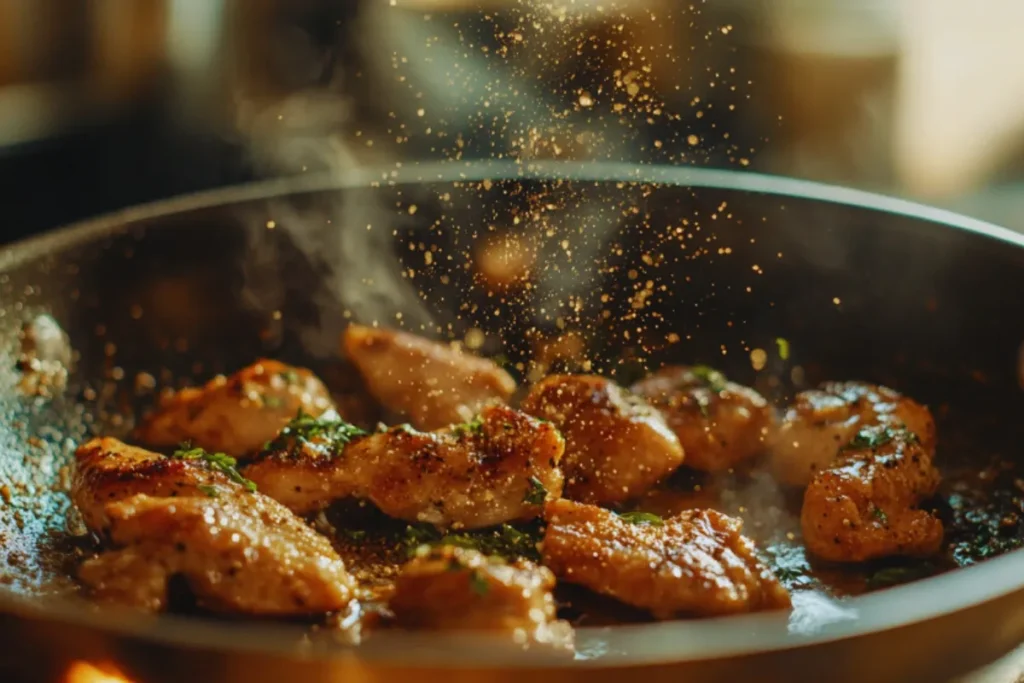 Adding Seasoning to Chicken