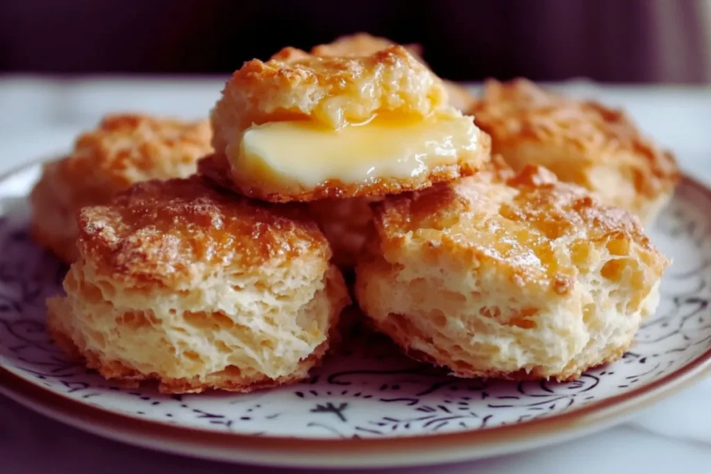 Butter Swim Biscuits Served with Butter