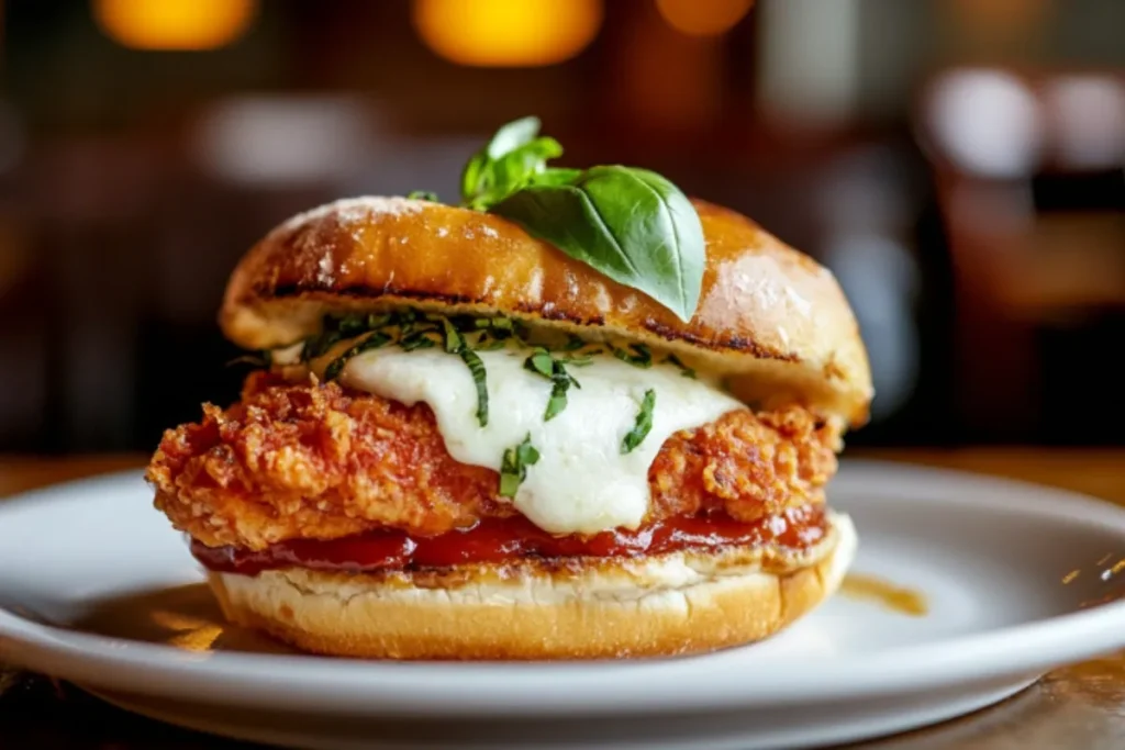 Adding Fresh Basil to Chicken Parm