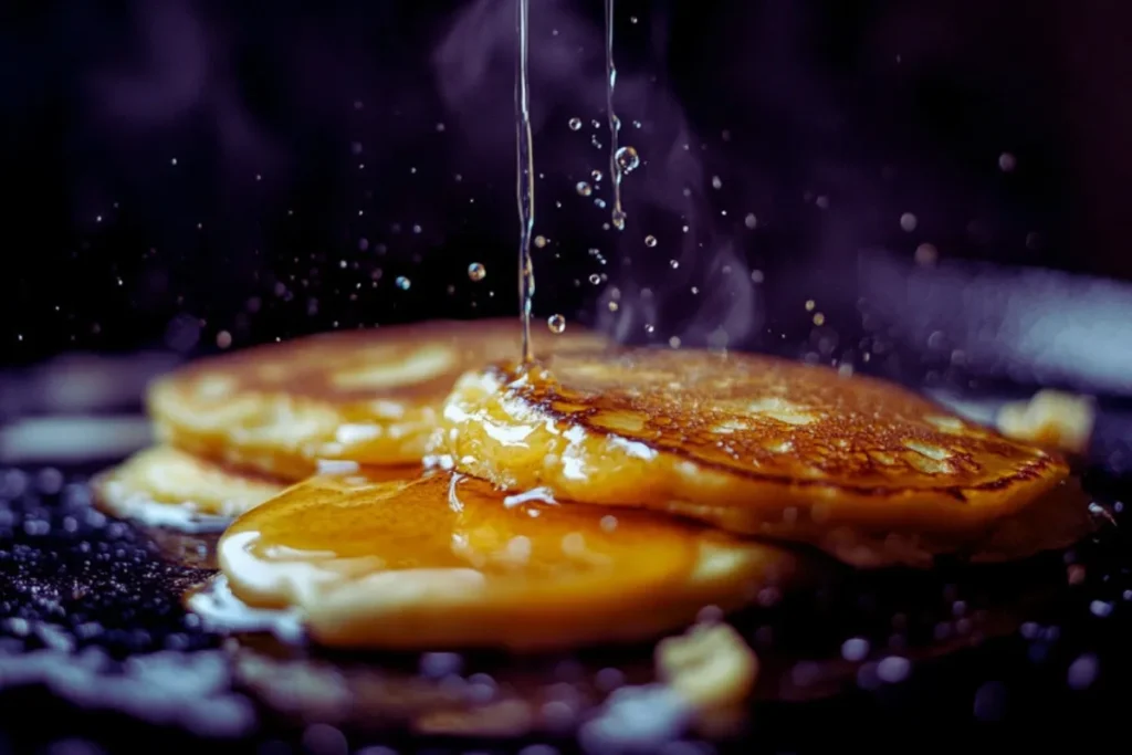 Cooking Lemon Ricotta Pancakes on a Skillet