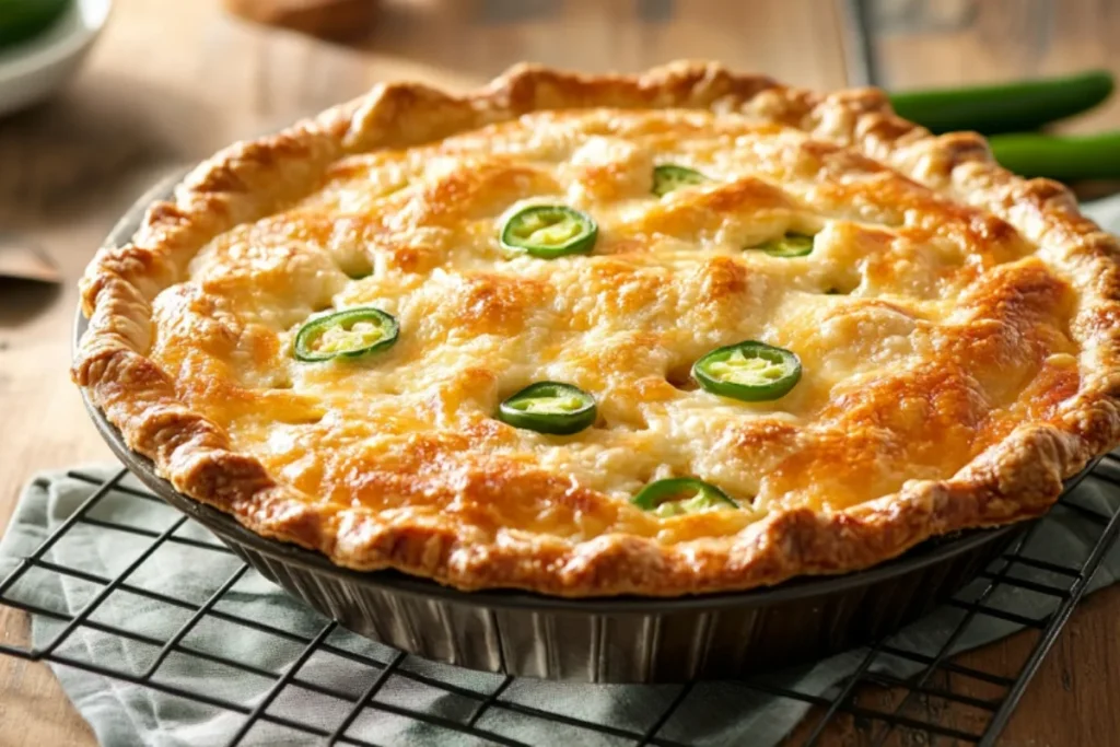 Freshly baked Brisket Jalapeno and Cheese Pot Pie