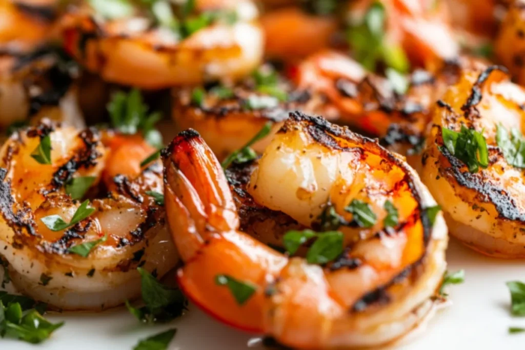 Grilled Shrimp with Light Garnish