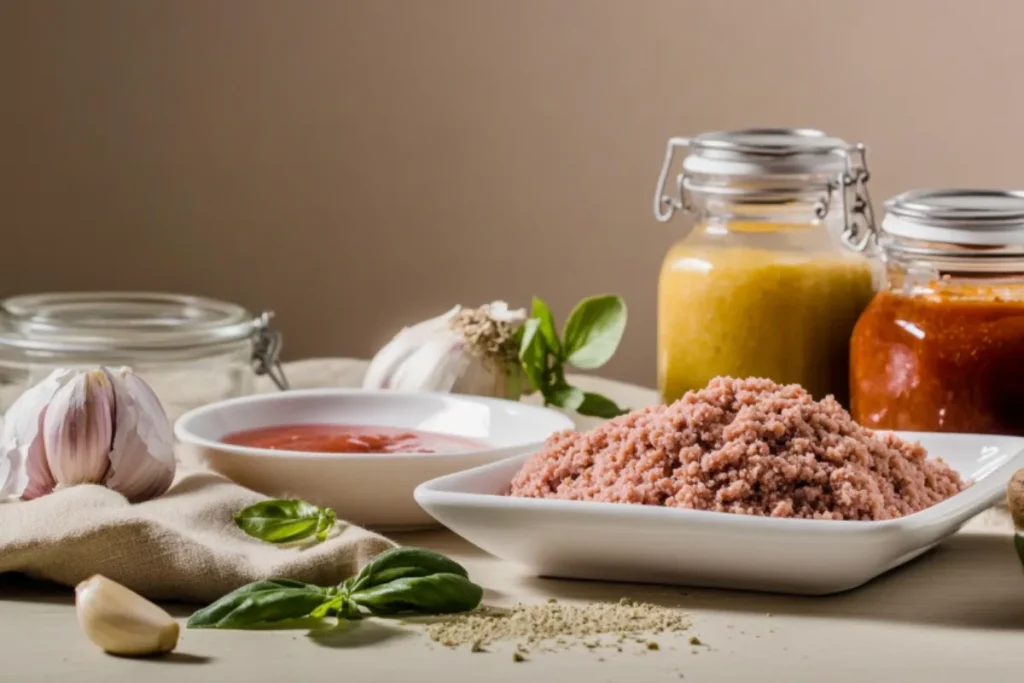 Ingredients for Sweet and Sour Meatballs