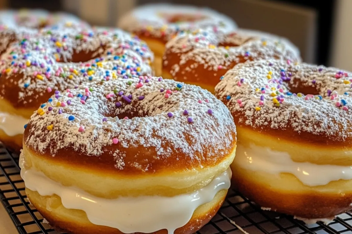 Bavarian Cream Donuts