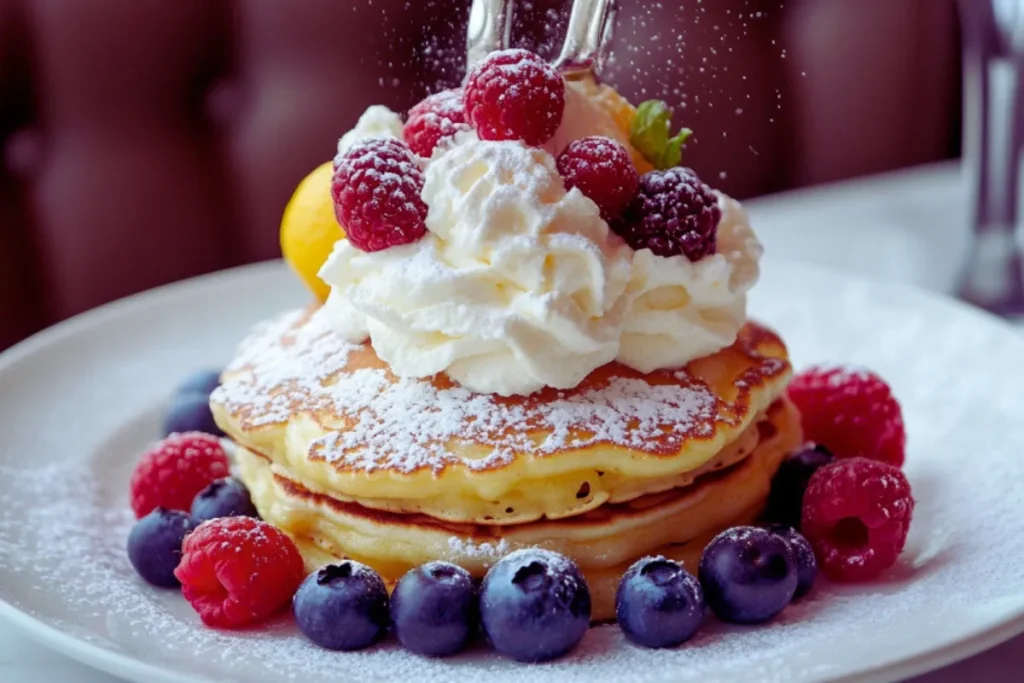 Lemon Ricotta Pancakes with Fresh Berries