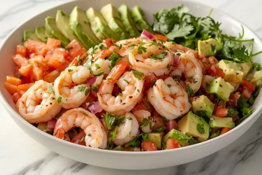 Shrimp Salad with Avocado and Citrus Dressing