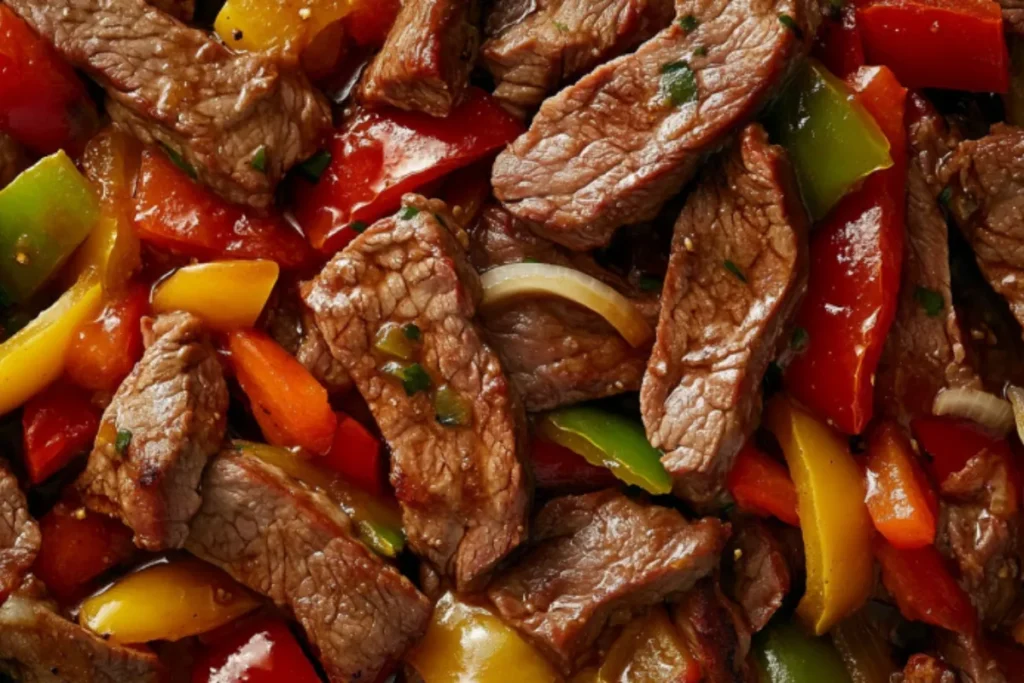 Tender Chinese Pepper Steak